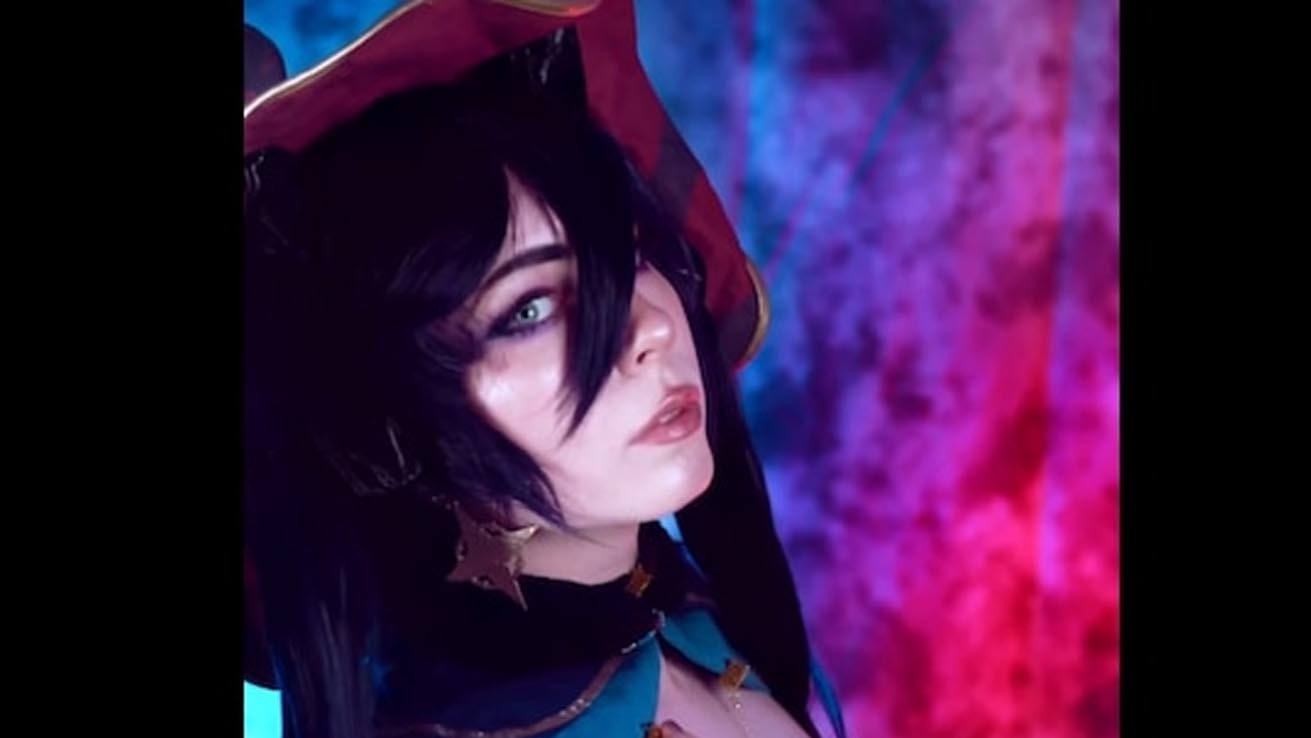 [神奇COS/嗨+肉丝] 阿黑颜原神：实战黑丝莫娜 1080HD本垒完整版[2G]