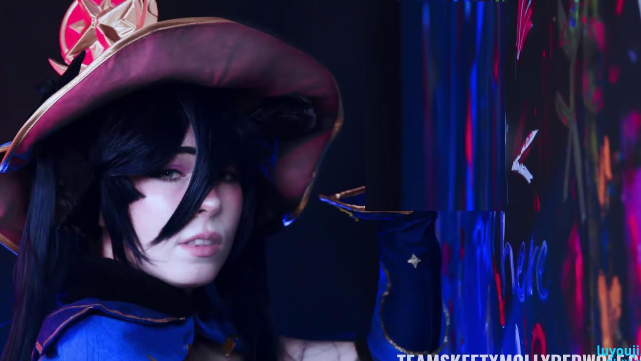 [神奇COS/嗨+肉丝] 阿黑颜原神：实战黑丝莫娜 1080HD本垒完整版[2G]