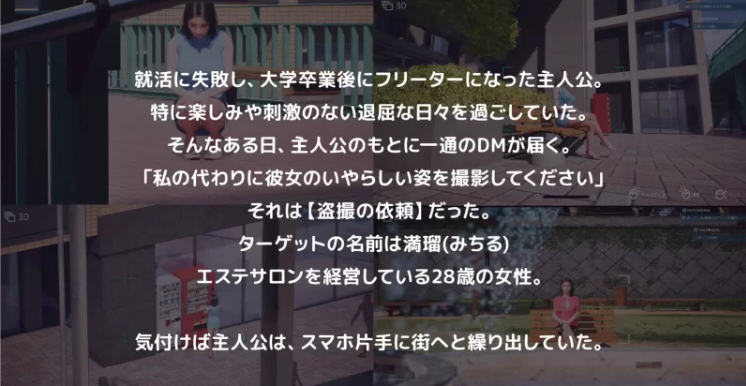 【3D第一人称动态互动偷拍】盗撮代行 -秘密拍摄 DL正式版【3G】