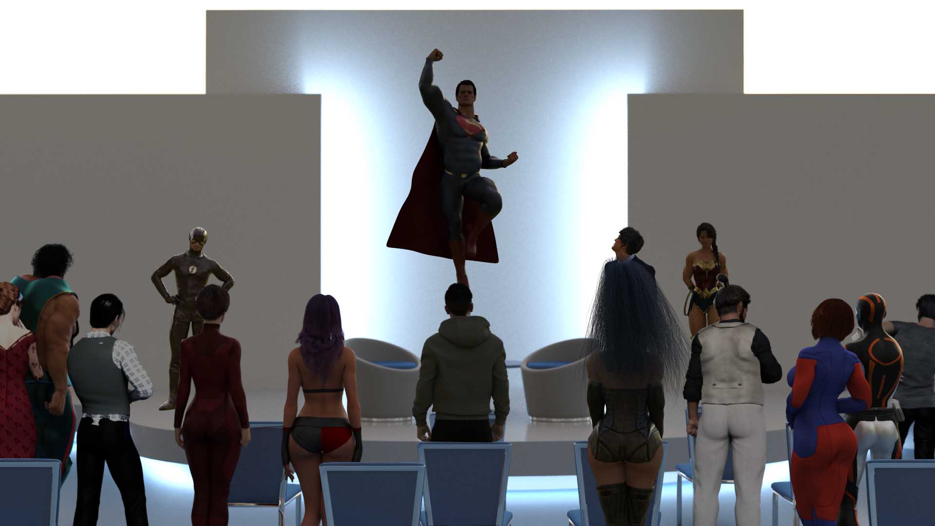 【同人SLG/3D动态】正义联盟：下一代/JL: Next Generation[Ver0.09]【PC+安卓汉化/4.2G】